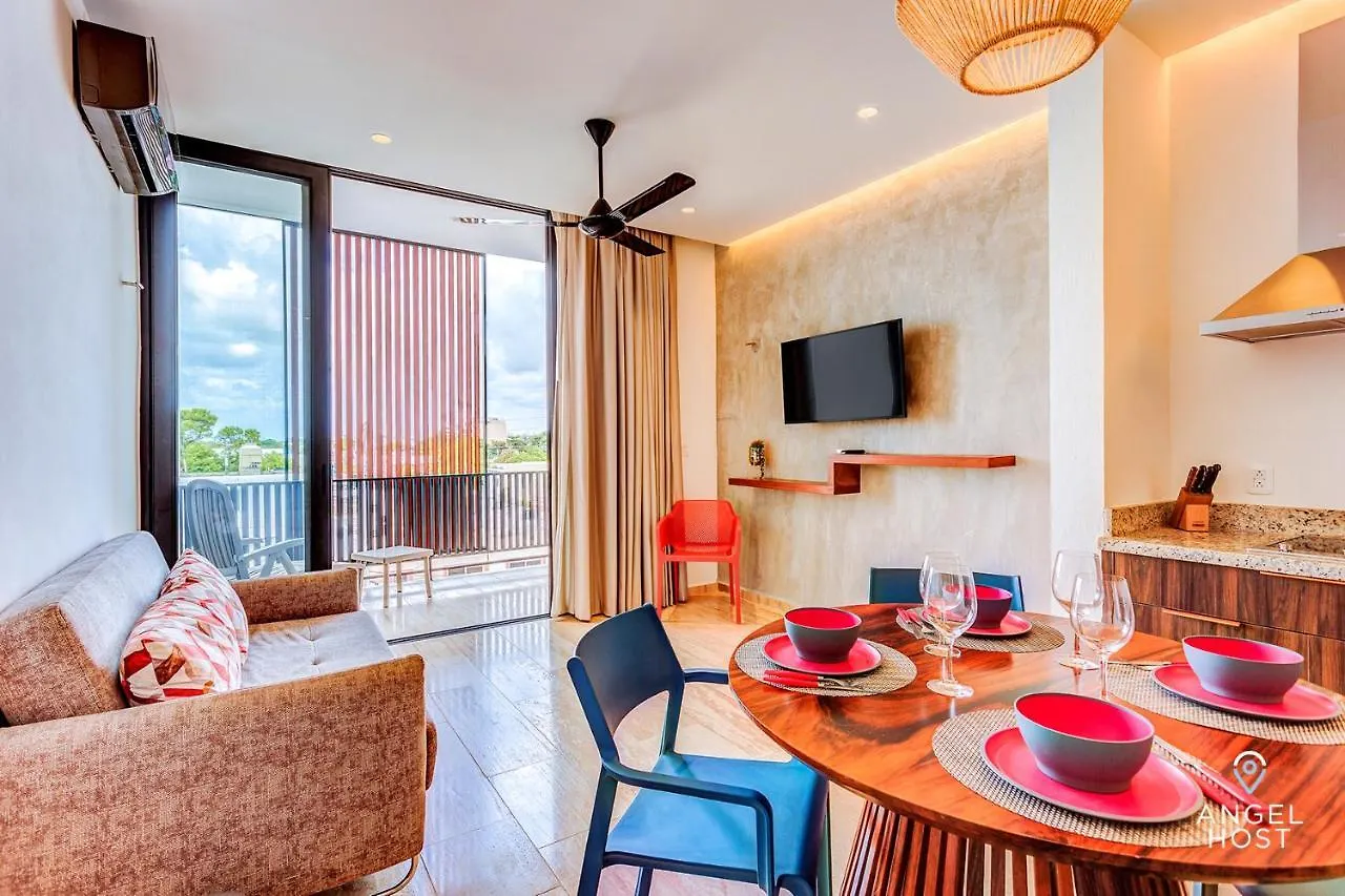 شقة Chic Condotel With Roof Pool 10-Min Walk To Beach بلايا ديل كارمن المكسيك